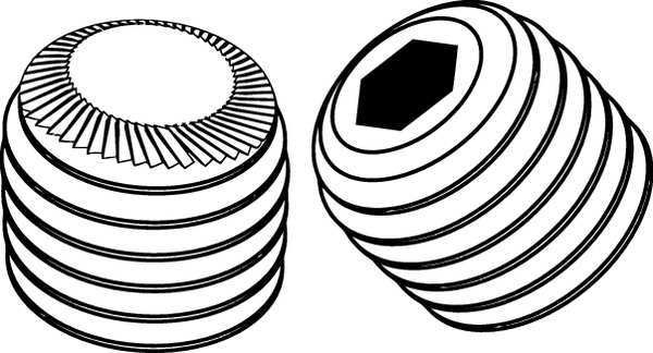 Sckt Set Scrw, Knurl Cup, 10-24x5/8, PK100