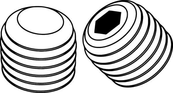 Socket Set Screw, Flat, 10-32x1/4, PK50, Class: 3A