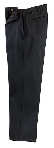 Pants, 38 in., Dark Navy, Zipper and Button