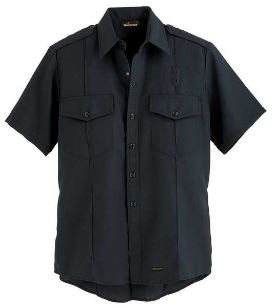 Flame Resistant Collared Shirt, Navy, Nomex(R), 48