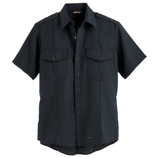 FR Short Sleeve Shirt, Dark Navy, 58 in.