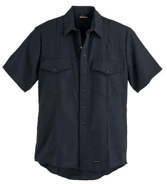 Flame Resistant Collared Shirt, Navy, Nomex(R), 54