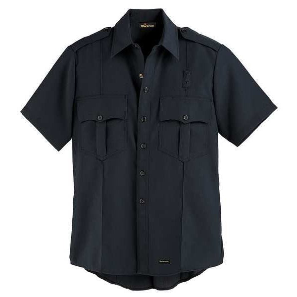 Flame Resistant Collared Shirt, Navy, Nomex(R), 54