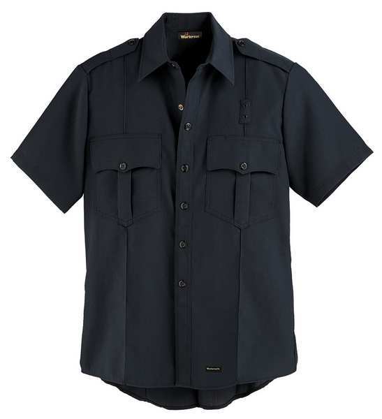 Flame Resistant Collared Shirt, Navy, Nomex(R), 40