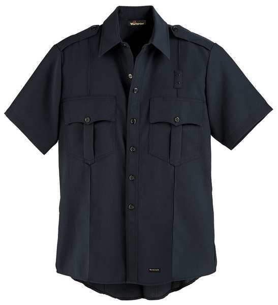 Flame Resistant Collared Shirt, Navy, Nomex(R), 48