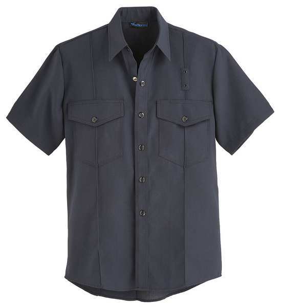 Flame Resistant Collared Shirt, Navy, Nomex(R), 54