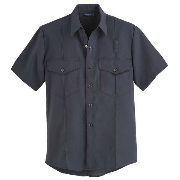 Flame Resistant Collared Shirt, Navy, Nomex(R), 42