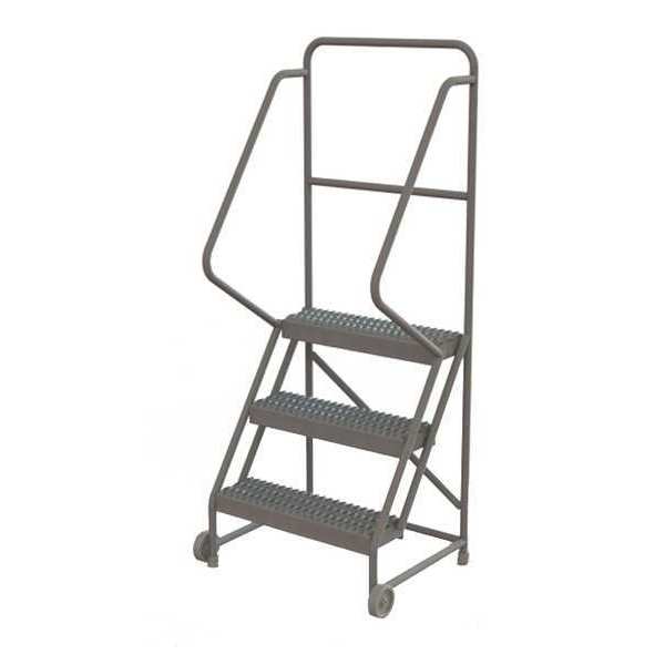 66 in H Steel Tilt and Roll Ladder, 3 Steps