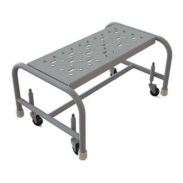 Mobile Step Stand, Steel, Perforated, 24inW
