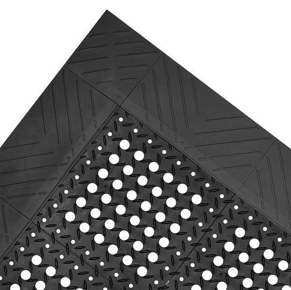 Interlocking Drainage Mat, 3 ft 6 in W x 8 Ft L, 7/8 In Thick
