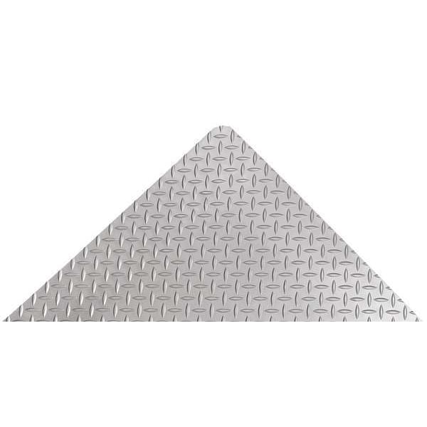 Antifatigue Runner, Gray, 12 ft. L x 3 ft. W, Vinyl Surface With Dense Closed PVC Foam Base
