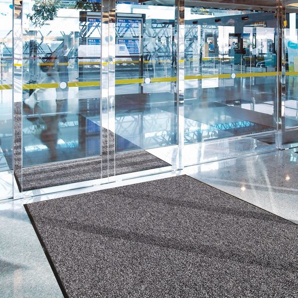 Entrance Mat, Gray, 4 ft. W x 6 ft. L