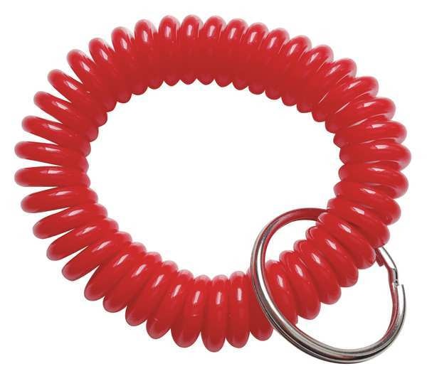 Red Wrist Coil with Key Ring