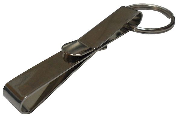 Belt Hook, Clip On, Silver