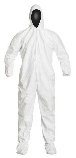 Hooded Disposable Coveralls, M, PK25