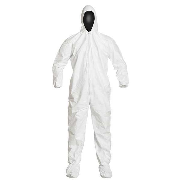 Hooded Disposable Coveralls, 3XL, PK25