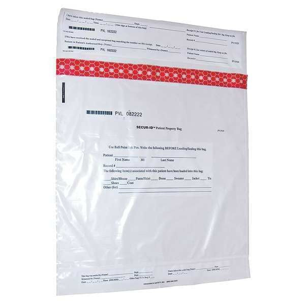 Personal Property Bag, 19 x 20 In, PK250