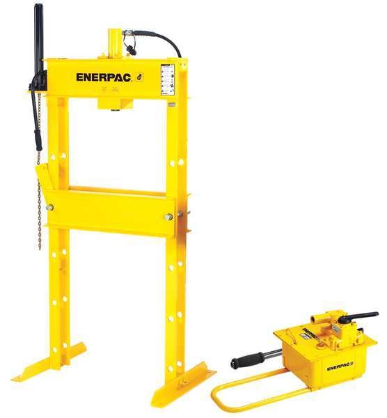 IPH10080, 100 Ton, H-Frame Hydraulic Press with RR1006 Double-Acting Cylinder and P464 Hand Pump