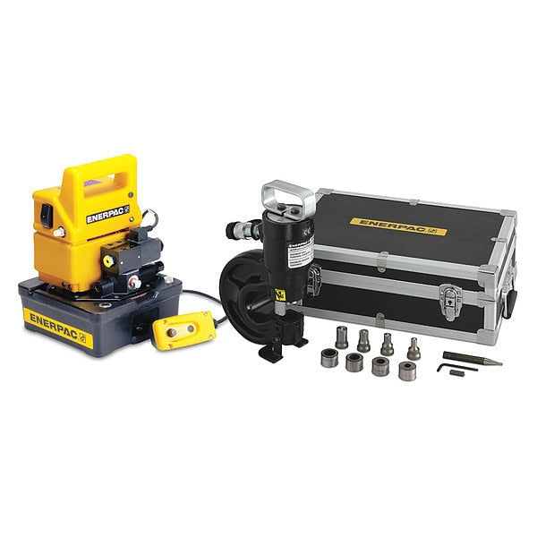 SP35SP, 35 Ton, Hydraulic Punch and Standard Die Set with Electric Pump 115 VAC