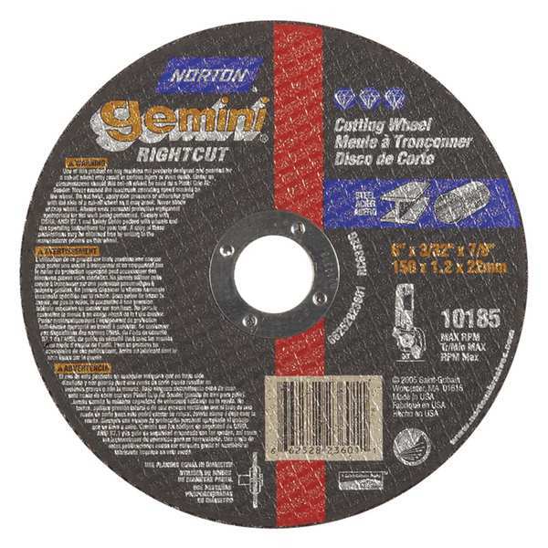 CutOff Whl, Gemini, 6x3/32x7/8