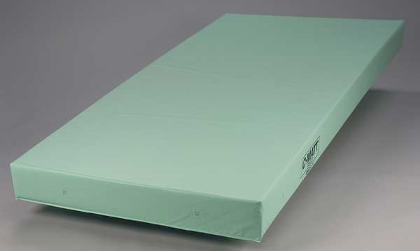 Mattress, 75x4x30in, 8 oz Poly, Blue, Vinyl