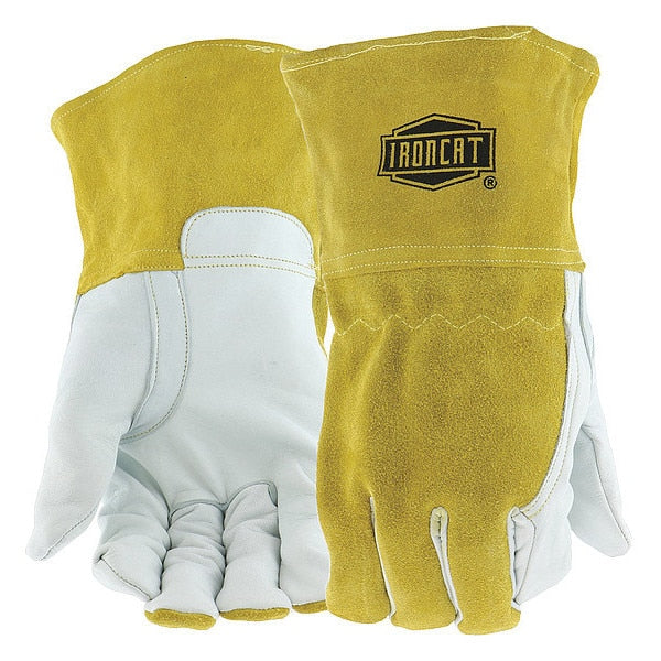 MIG Welding Gloves, Goatskin Palm, L, 12PK