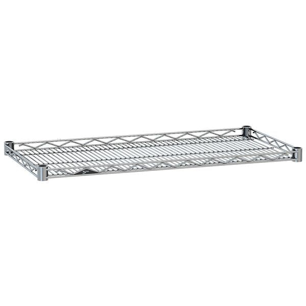 Wire Shelf, Drop Mat, 14x48 in., Chrome