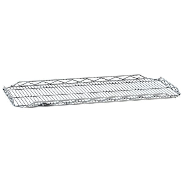 Wire Shelf, Drop Mat, 18x48 in., Chrome