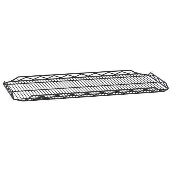 Wire Shelf, Drop Mat, 14x48, Black, Epoxy