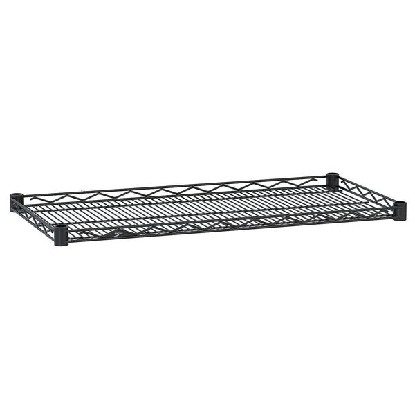 Wire Shelf, Drop Mat, 18x48, Black, Epoxy
