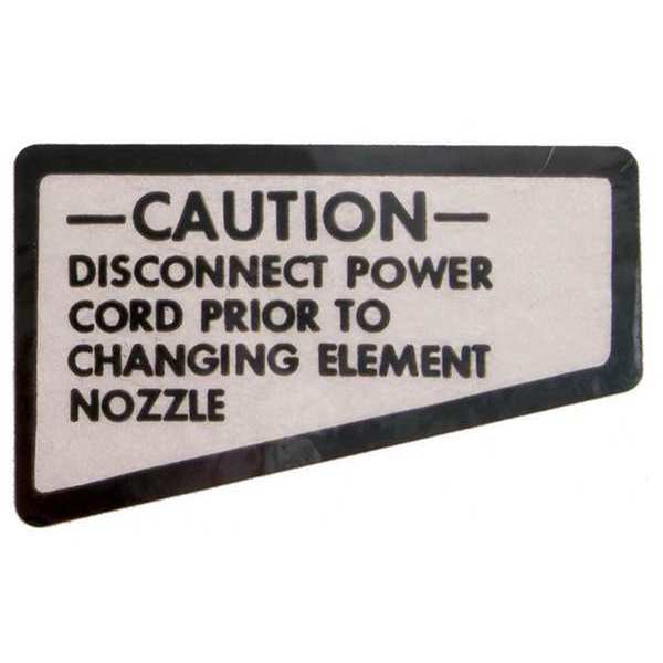 Warning Label English