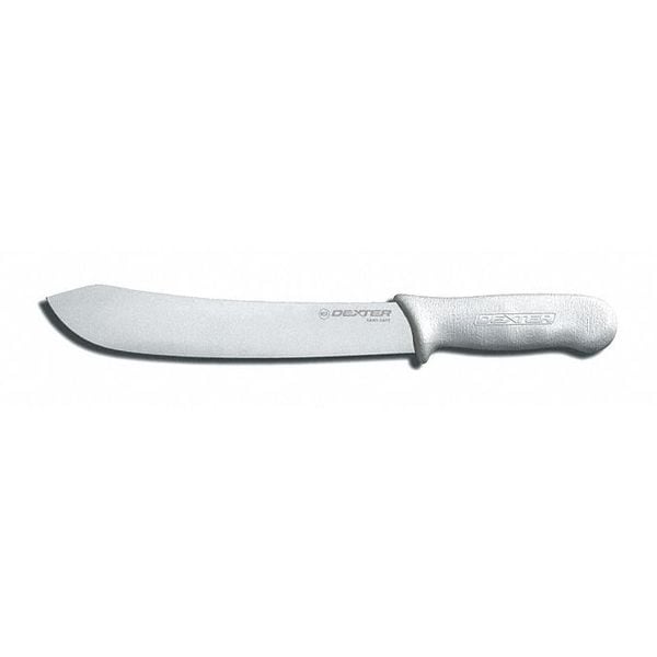 Butcher Knife, 12 In, Poly, White
