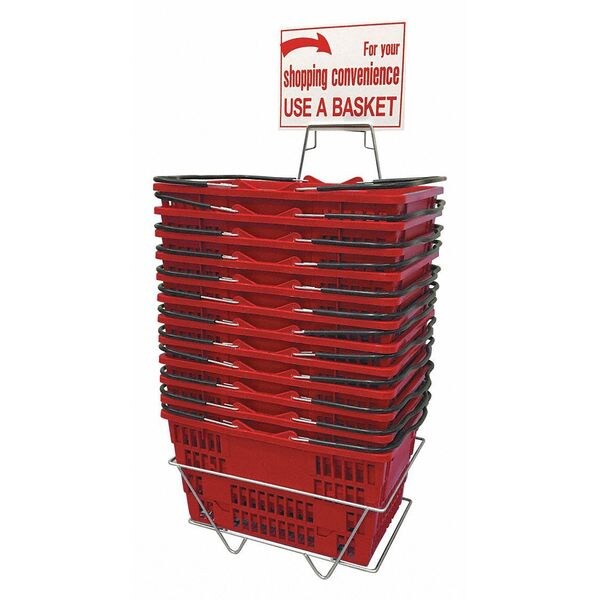 Hand Basket Set, Jumbo, Red