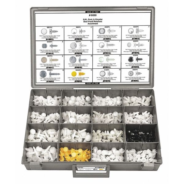 Door Panel Retainer Assort, 395 pcs.