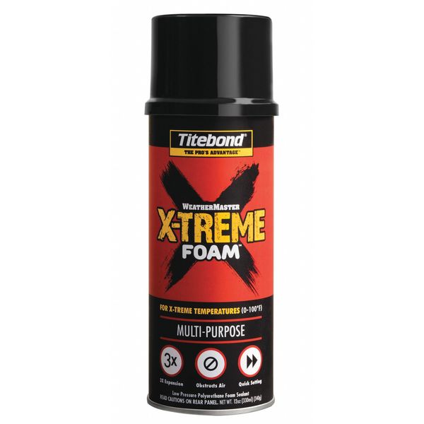 Multipurpose Spray Foam Sealant, 12 oz, Aerosol Can, 12 PK