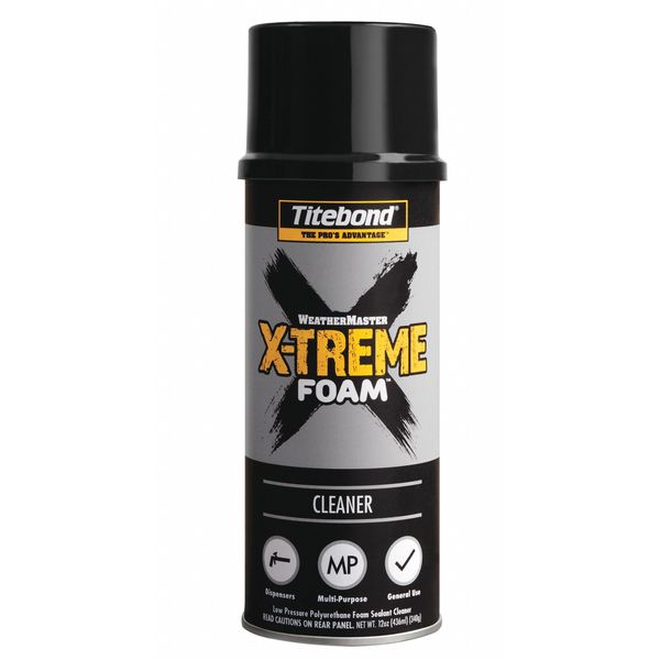 Multipurpose Foam Sealant Cleaner, 12 oz, Aerosol Can, Clear, 12 PK