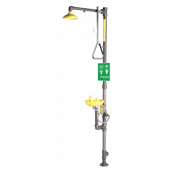 Freeze Protected Emrgncy Shwr with Eyewash