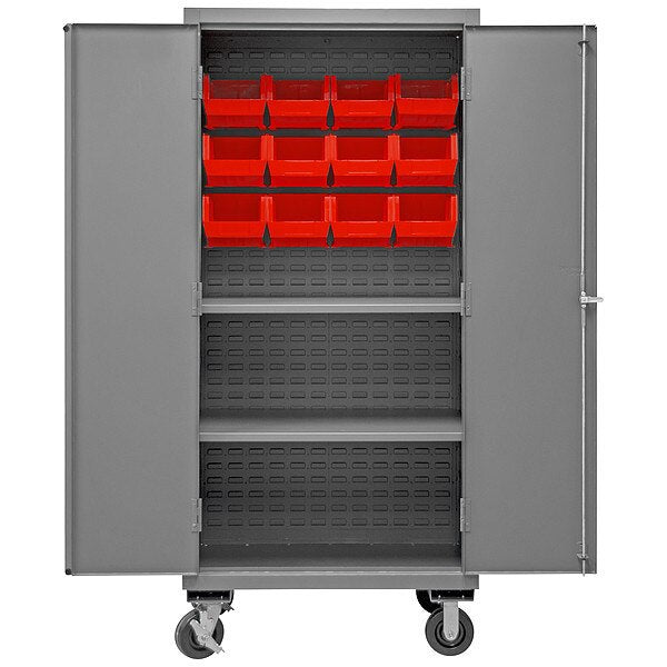 Heavy Duty Bin Cabinet, 36 in W, 80 in H, 24