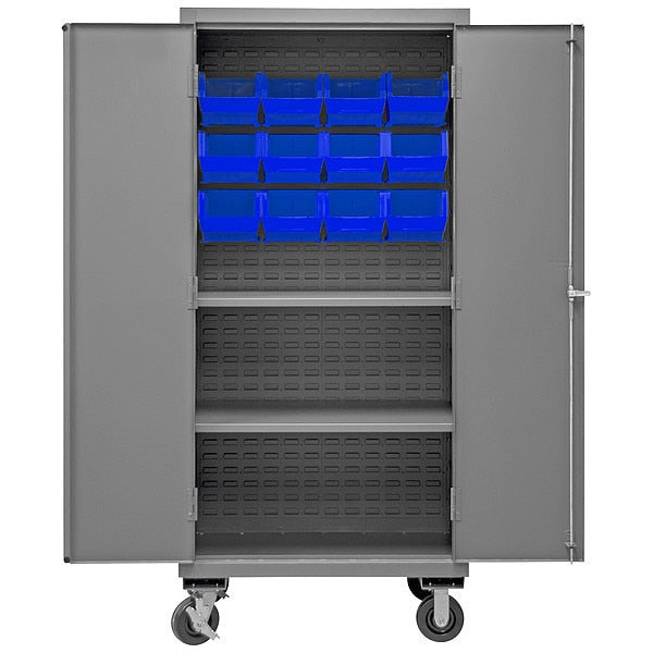 Heavy Duty Bin Cabinet, 36 in W, 80 in H, 24