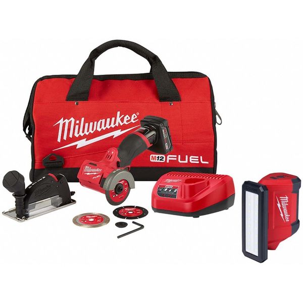 Cut-Off Tool Kit and Light, 4.0Ah Battery