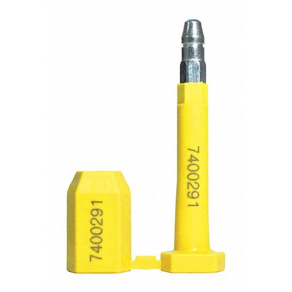 Premium Bolt Seal, 8mm, Yellow, PK10