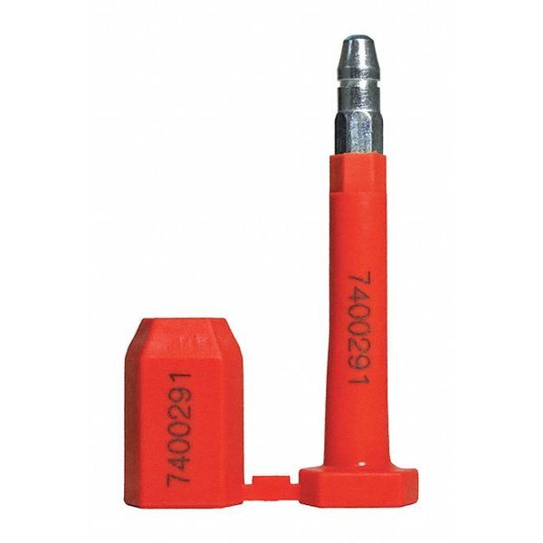 Premium Bolt Seal, 8mm, Red, PK50