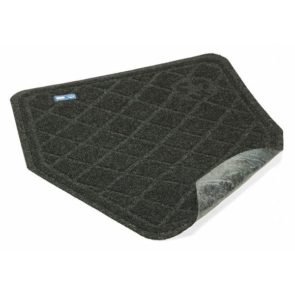 Urinal Mat, Charcoal, 17-1/4 in W x 20-1/2 in L, Case of 6