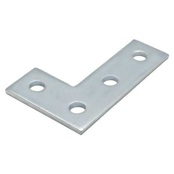 Corner Plate, Flat L, 4-Hole