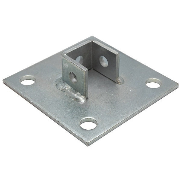 Post Base, Square, For Single Strut, 1-Hole