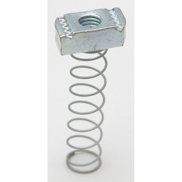 Channel Nut, Long Spring, 3/8