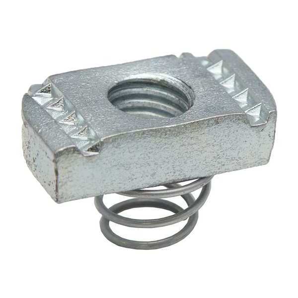 Channel Nut, Short Spring, #10/32
