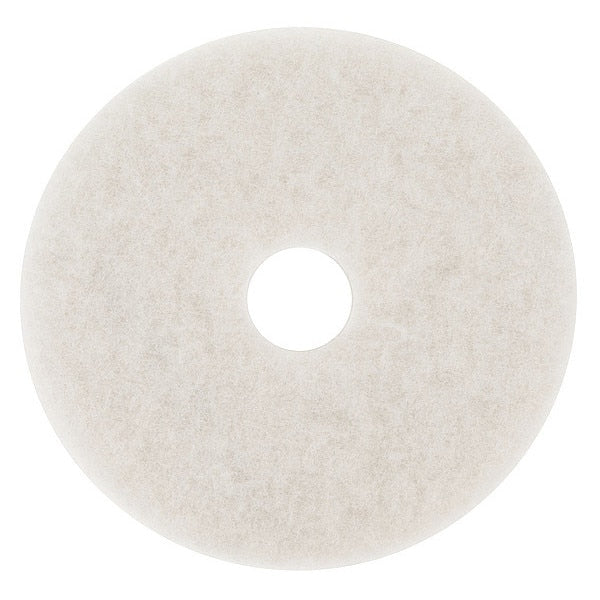Buffing Pad, 14 In, White, PK5