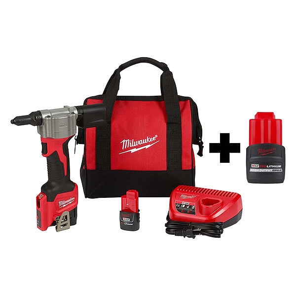 M12 Rivet Tool Kit, M12 CP2.5 Battery