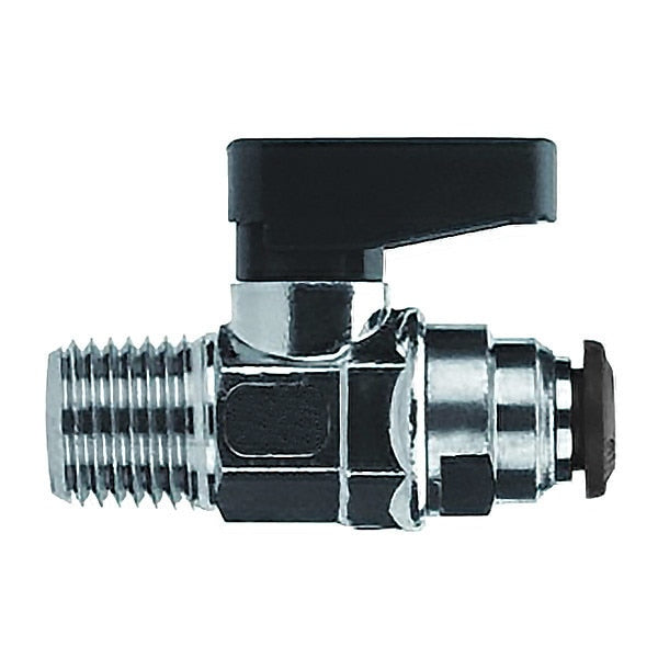 Ball Valve, Male, 6mm Tube, 1/8